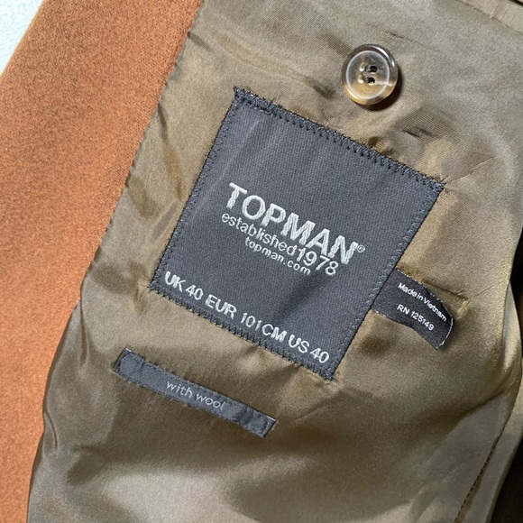 Topman Camel Blazer Sport Coat - Picture 4 of 5